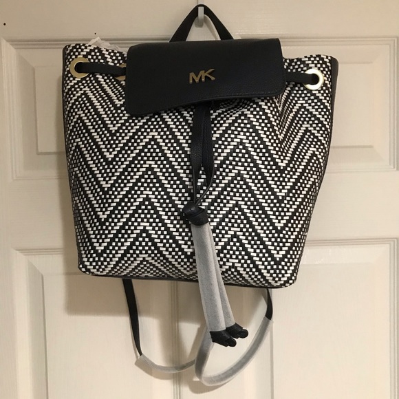 NWT Michael Kors Junie Medium Leather Backpack